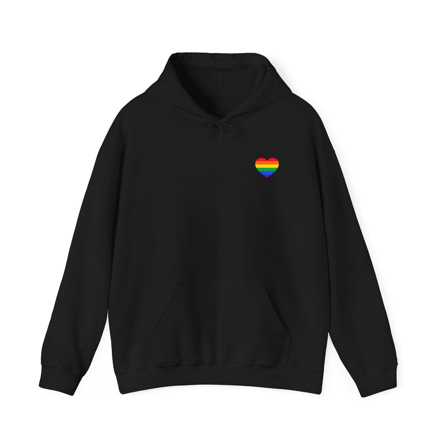 Pride Floral Hoodie, LGBTQ+ Sweatshirt, Comfortable Streetwear, Unisex Heavy Blend, Gift for Pride Month, Rainbow Love Apparel