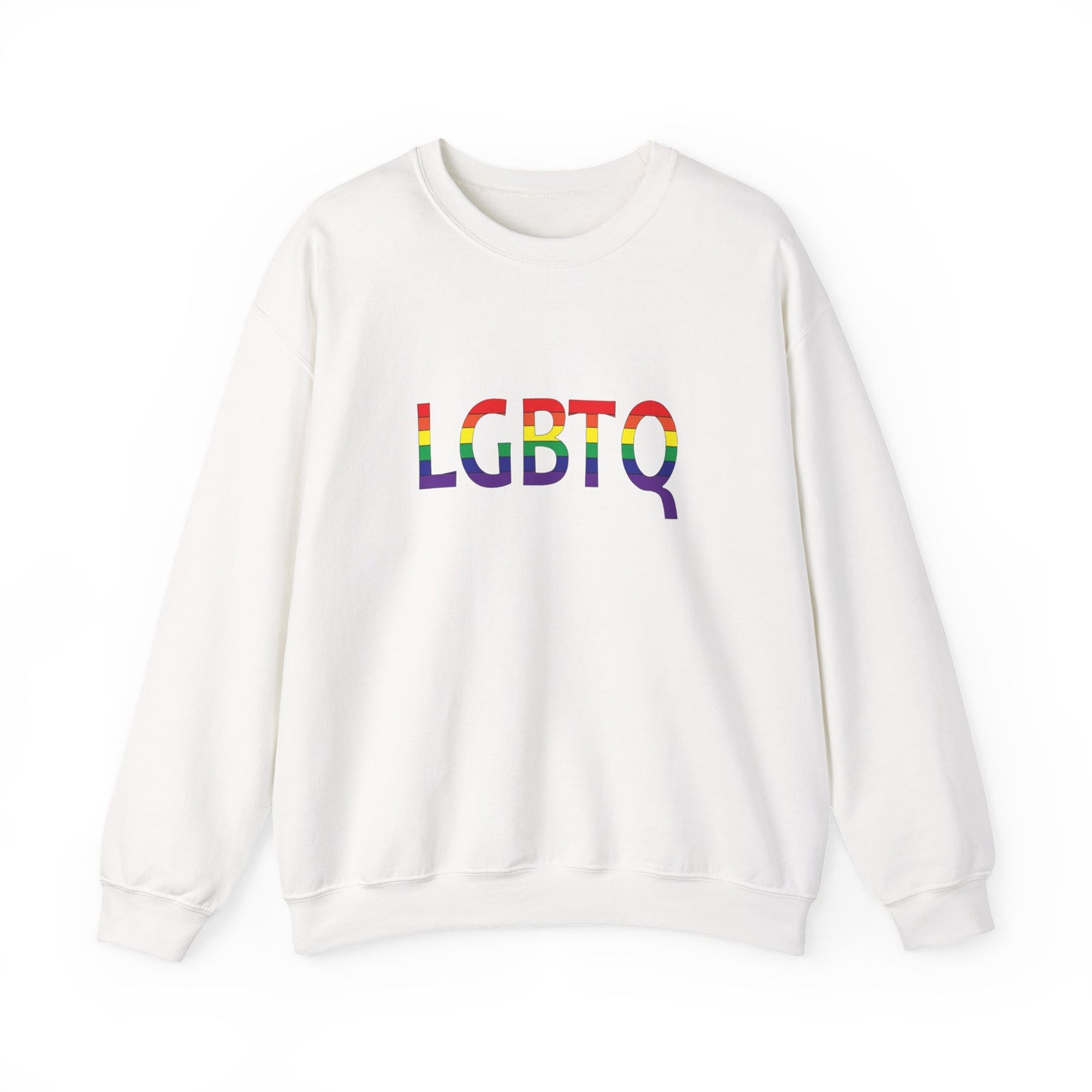LGBTQ Pride Crewneck Sweatshirt, Unisex Rainbow Sweatshirt, Equality Apparel, LGBTQ+ Gift, Inclusive Fashion, Comfortable Sweatshirt