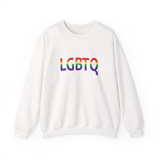 LGBTQ Pride Crewneck Sweatshirt, Unisex Rainbow Sweatshirt, Equality Apparel, LGBTQ+ Gift, Inclusive Fashion, Comfortable Sweatshirt