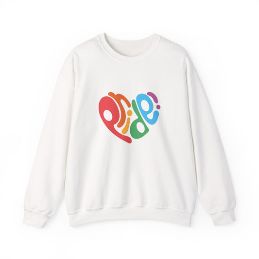 Pride Love Unisex Crewneck Sweatshirt, LGBTQ+ Apparel, Casual Wear, Pride Month, Gift for Friends, Cozy Seasonal Top