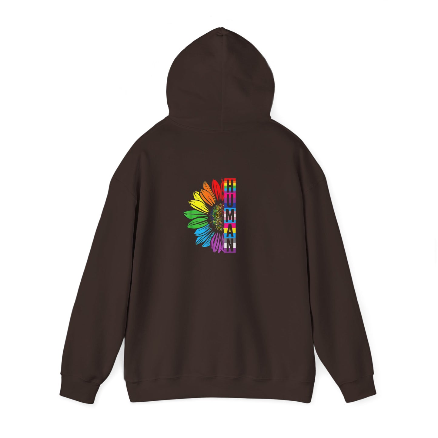 Pride Floral Hoodie, LGBTQ+ Sweatshirt, Comfortable Streetwear, Unisex Heavy Blend, Gift for Pride Month, Rainbow Love Apparel