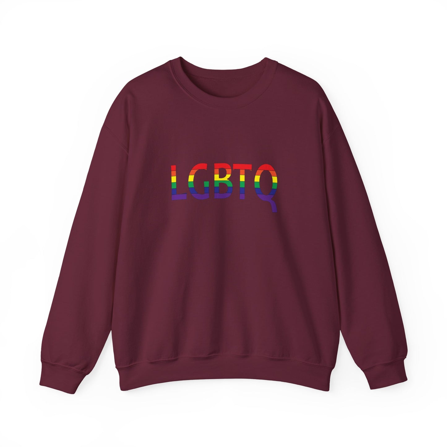 LGBTQ Pride Crewneck Sweatshirt, Unisex Rainbow Sweatshirt, Equality Apparel, LGBTQ+ Gift, Inclusive Fashion, Comfortable Sweatshirt