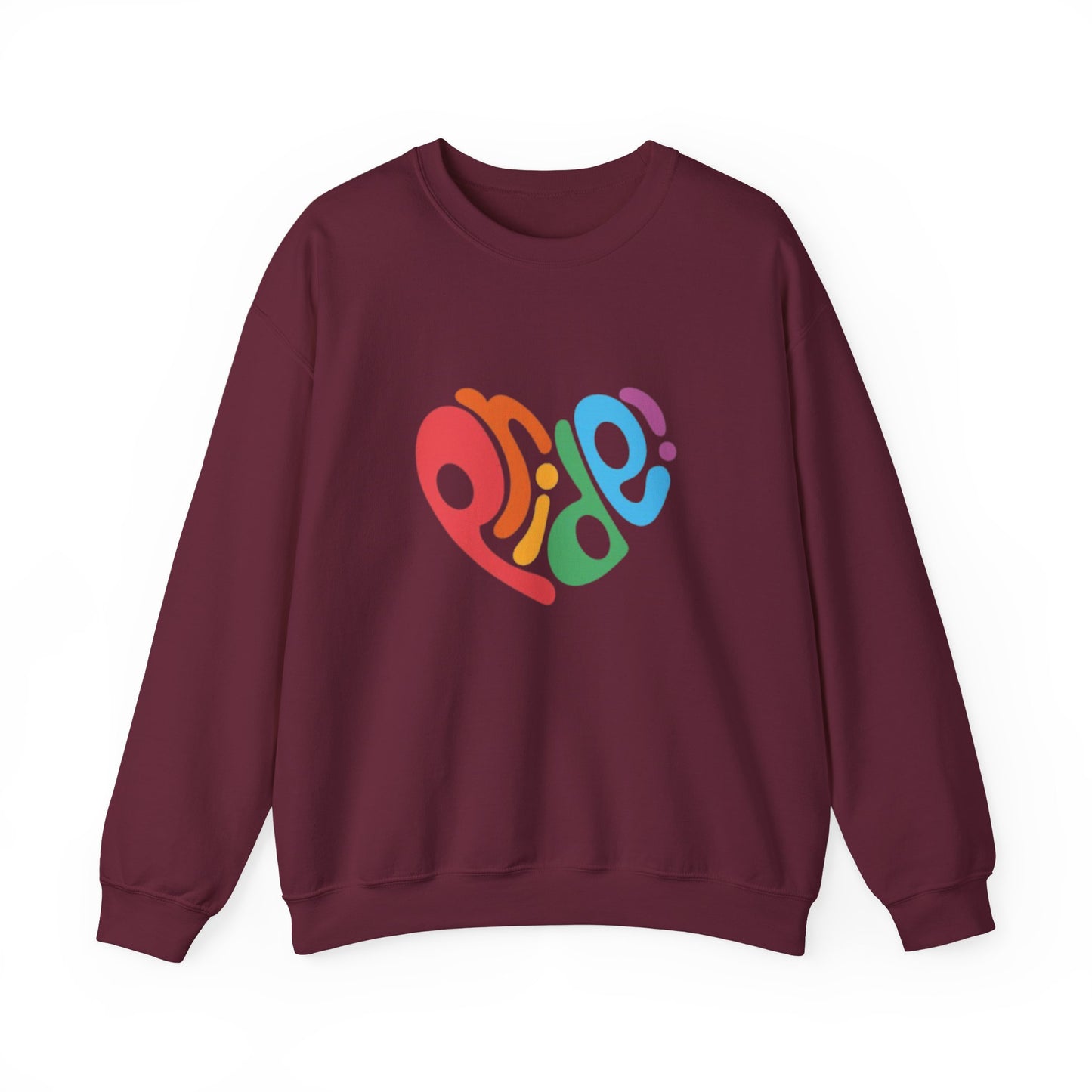 Pride Love Unisex Crewneck Sweatshirt, LGBTQ+ Apparel, Casual Wear, Pride Month, Gift for Friends, Cozy Seasonal Top